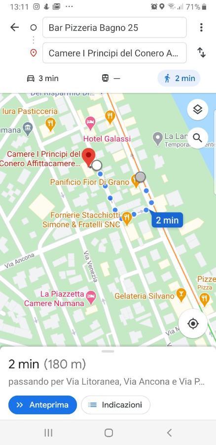 Affittacamere I Principi Del Conero Numana Exterior foto